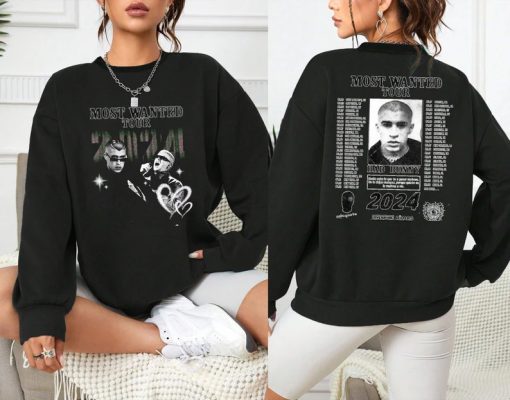 Bad Bunny Most Wanted Tour 2024 Sweatshirt