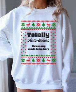 Anti-Social Ugly Christmas Sweatshirt