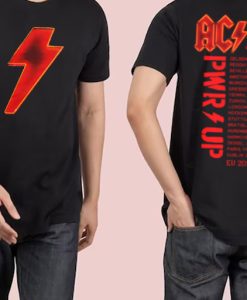 ACDC Power Up Tour Europe 2024 Essentials T-Shirt Twoside