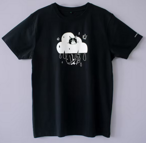 Rain Cloud Cat T-Shirt AL