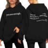 UNIQUEONE You Are Enough Hoodie TWOSIDE